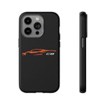 Orange C8 Phone Case for Chevy Fans, Tough Protective Cover