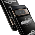 Silver Sting Ray Classic Corvette Phone Case Tough Multi View