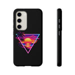 Synthwave Sunset Triangle Phone Case Retro Vaporwave Case