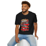 1961 300G Convertible Classic Car T-Shirt – Vintage Red Muscle Car Graphic
