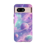 Pastel Galaxy Planet Vaporwave Art Tough Phone Case