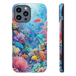 Underwater Coral Reef Phone Case | Colorful Tropical Fish Ocean Scene