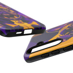 French Bulldog Pop-Art Portrait Tough Phone Case - Purple Gold