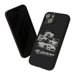 White S2000 Roadster Collage JDM Tough Phone Case Cover Gift
