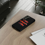 1969 Camaro SS Orange Triple View Muscle Car Tough Phone Case