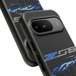 Blue C7 Z06 Sports Car Tough Phone Case Track Style Cover Gift