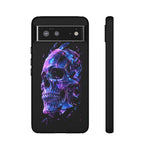 Holographic Skull Phone Case, Shattered Glass Iridescent Cover