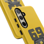 1969 Camaro Z28 Yellow Front View Muscle Car Tough Phone Case