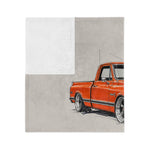 C10 Cheyenne Classic Truck Throw Blanket | Vintage Chevy Pickup Design