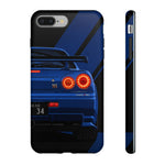 R34 Skyline Afterburner Rear GT-R Tough Phone Case for JDM Fans