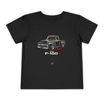 1954 Ford F100 Toddler T-Shirt Vintage Classic Truck Graphic Tee Black
