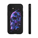 Holographic Skull Phone Case, Shattered Glass Iridescent Cover