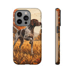 German Shorthaired Pointer Pointing Art Tough Phone Case