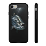 Tarpon Fishing Phone Case, Saltwater Portrait Black Cover, Gift