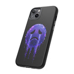 Glitch Sad Face Phone Case, Anime Melt Static Tough Cover