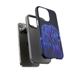 Neon Blue Tiger phone case | tough protective cover