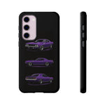 Cuda Phone Case Purple, Three-View Vector Tough Cover, Gift