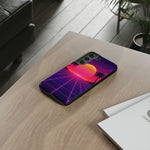 Classic Grid Sunset Vaporwave Art Tough Phone Case