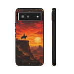Western Sunset Cowboy Phone Case | Rugged Protective Cover