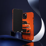 Orange Camaro Phone Case, ZL1 American Muscle Car Tough Cover for Men Gift