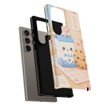 Milk Cookie Phone Case Cute Food Kawaii Tough Cover Gift Art