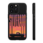 Silverado sunset truck Phone Case | Retro pickup silhouette