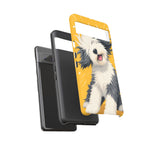 Sheepdog Hair Flip Phone Case Funny Dog Lover Gift