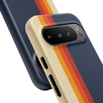 Retro Rainbow Stripe Phone Case | Tough Phone Case