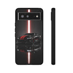 Camaro ZL1 Phone Case, Black Red Racing Stripe Studio Cover, Gift
