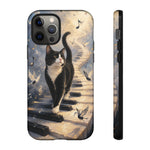 Piano Cat walking on keys Tough Case | Phone cover, musical cat art