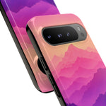 Pastel Mountain Haze Vaporwave Art Tough Phone Case