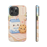 Milk Cookie Phone Case Cute Food Kawaii Tough Cover Gift Art