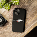 1970 Camaro Z28 White Silhouette Tough Phone Case Cover Gift