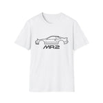 1991 MR2 SW20 Black Outline Silhouette Emblem Classic Car T-Shirt Fan Gift