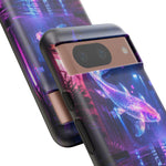 Neon Koi Reflection Vaporwave phone case | Tough Cover