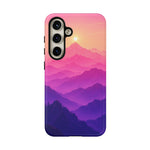 Pastel Mountain Haze Vaporwave Art Tough Phone Case