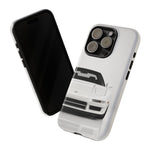 White NSX Phone Case, Retro 90s JDM Supercar Cover, Gift for Car Lovers