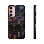 67 GTO Phone Case Purple, Rainy City Night Muscle Car Tough Cover
