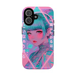 Neon Cyber Geisha phone case | Tough Case