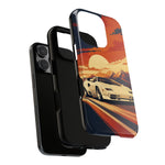 Retro Sunset Countach phone case | Sports car tough cover