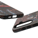 Red FD RX-7 Blossom Alley Tough Phone Case - Rain-Slicked Night