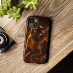 Burmese Golden Sable Portrait Art Tough Phone Case