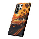 Orange Corvette C3 Stingray Sunset Palms Phone Case