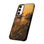 Carp Fishing Phone Case Sunrise Bowfishing Tough Cover Gift