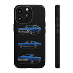 Nova SS Phone Case Blue, Three-View Vector Tough Cover