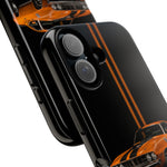 Orange Cuda Phone Case, Muscle Car Stripe Studio Cover, Gift