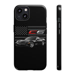Black C6 Phone Case American Sports Car Tough Cover Gift