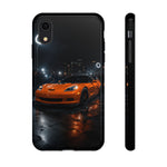 Orange C6 Neon Car Meet Tough Phone Case