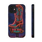 Neon Cowboy Boot phone case | High Noon Saloon design