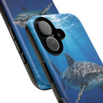 Tiger Shark Phone Case, Dappled Blue Water Tough Cover